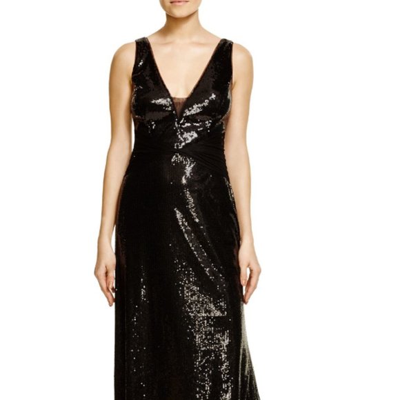 Sequin Mesh Gown - Picture 3 of 7